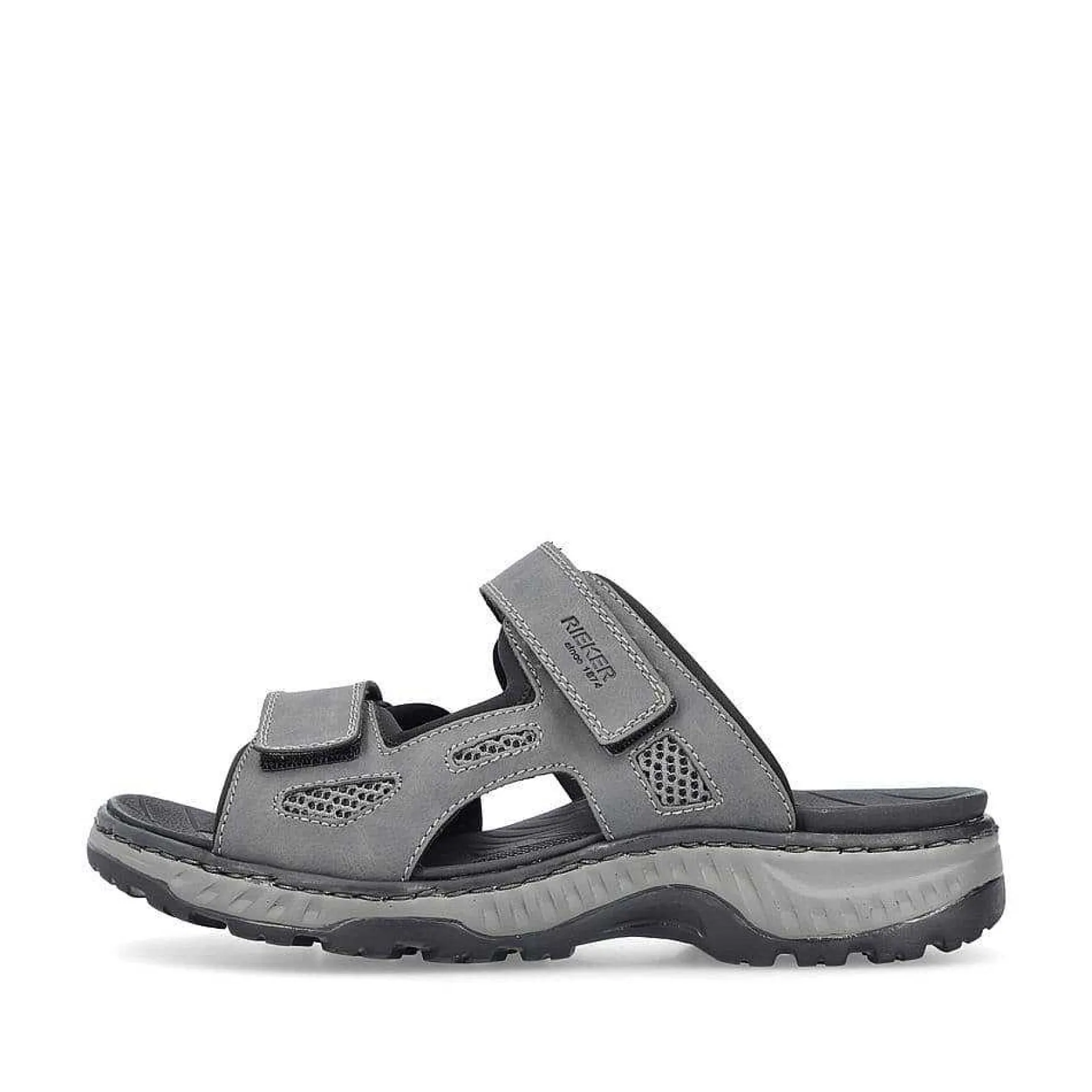 Rieker Men'S Mules Steel Gray