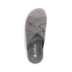 Rieker Men'S Mules Stone Gray