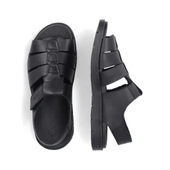 Rieker Men'S Sandals Midnight Black
