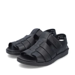 Rieker Men'S Sandals Midnight Black