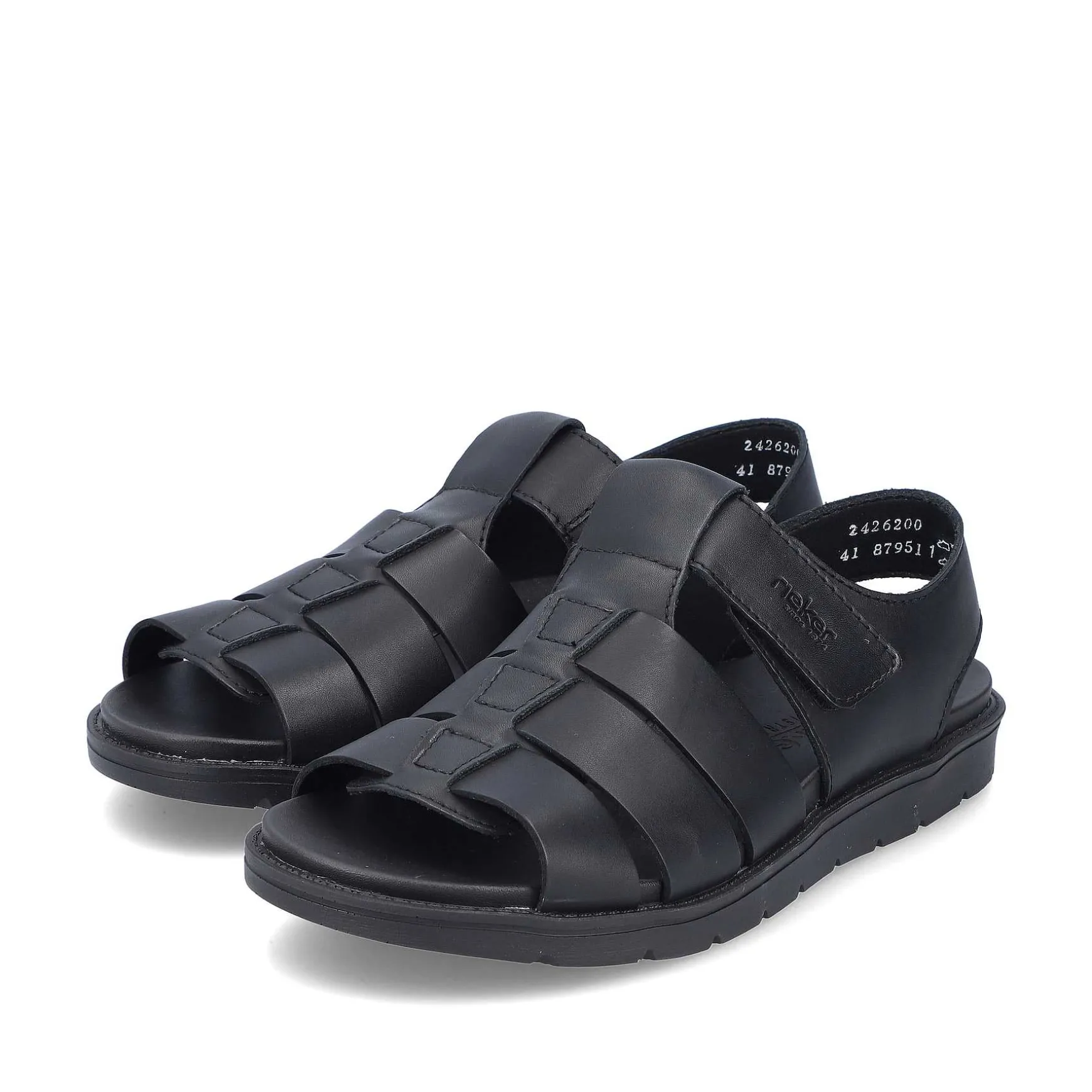 Rieker Men'S Sandals Midnight Black