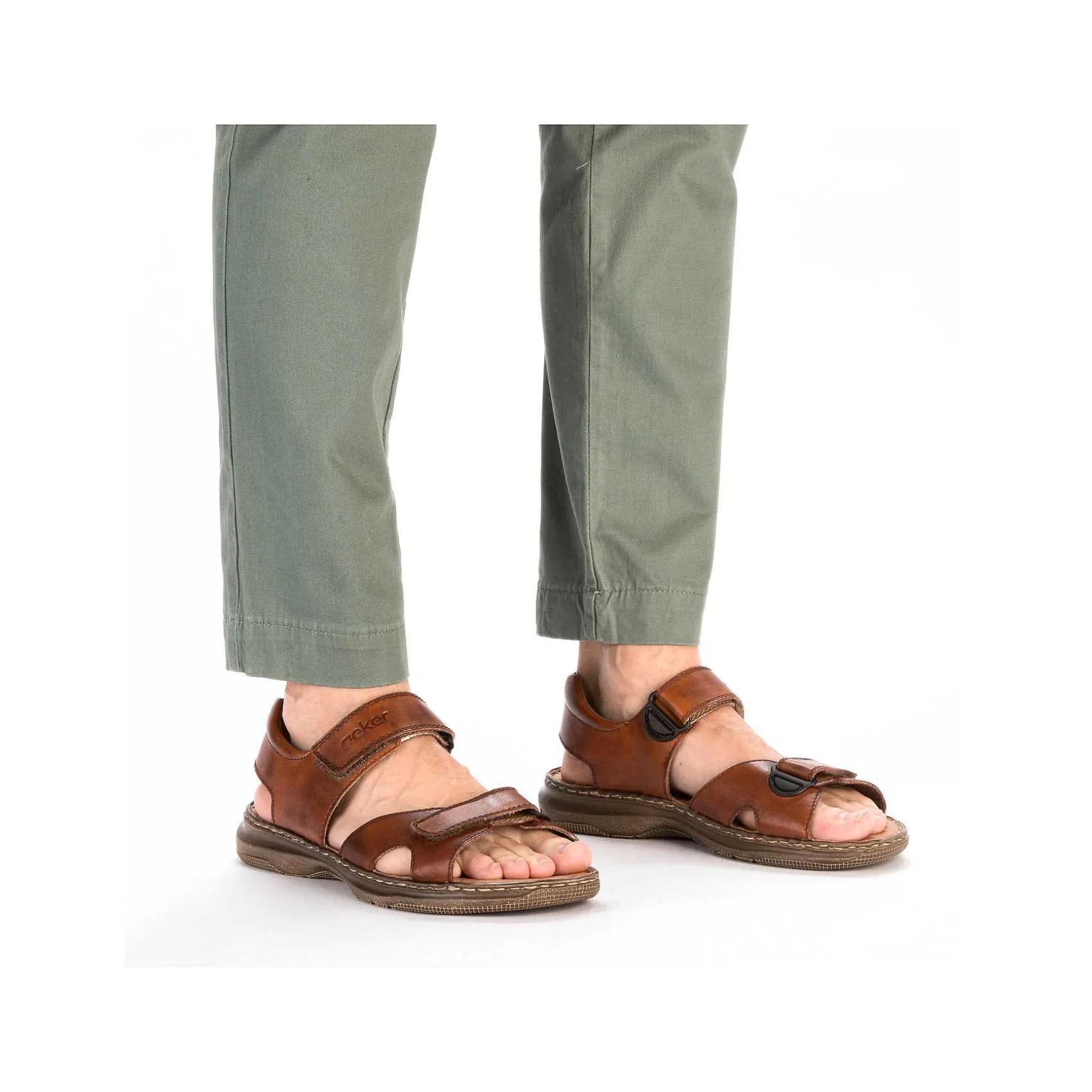 Rieker Men'S Sandals Nut Brown
