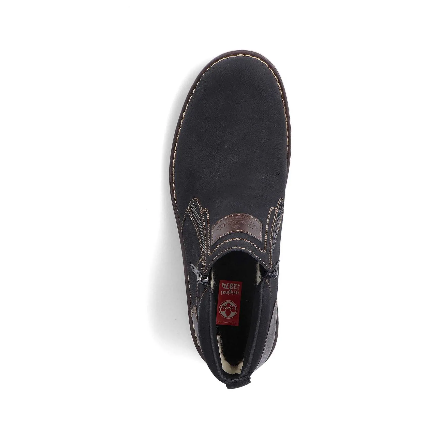 Rieker Men'S Short Boots Graphite Black