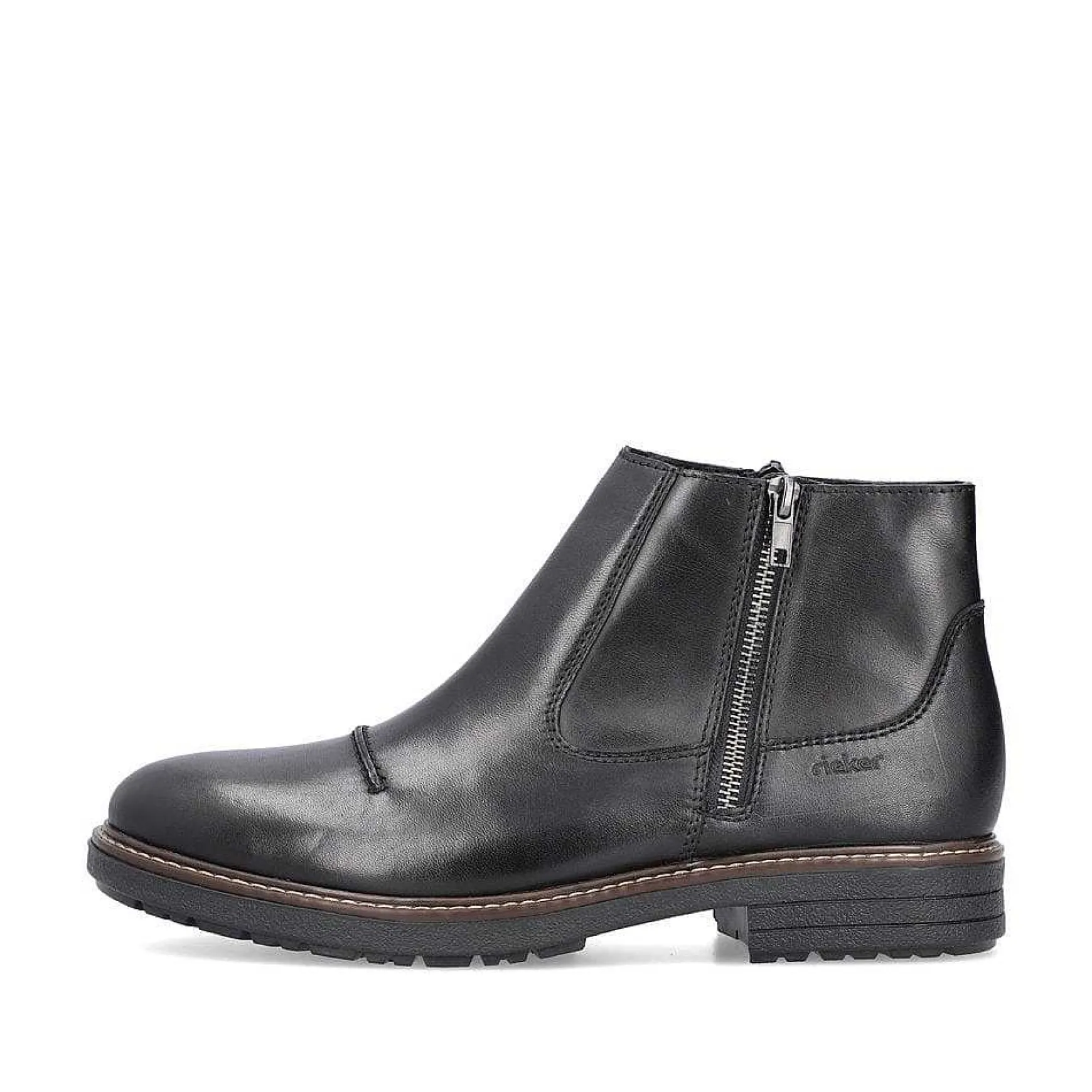Rieker Men'S Short Boots Glossy Black
