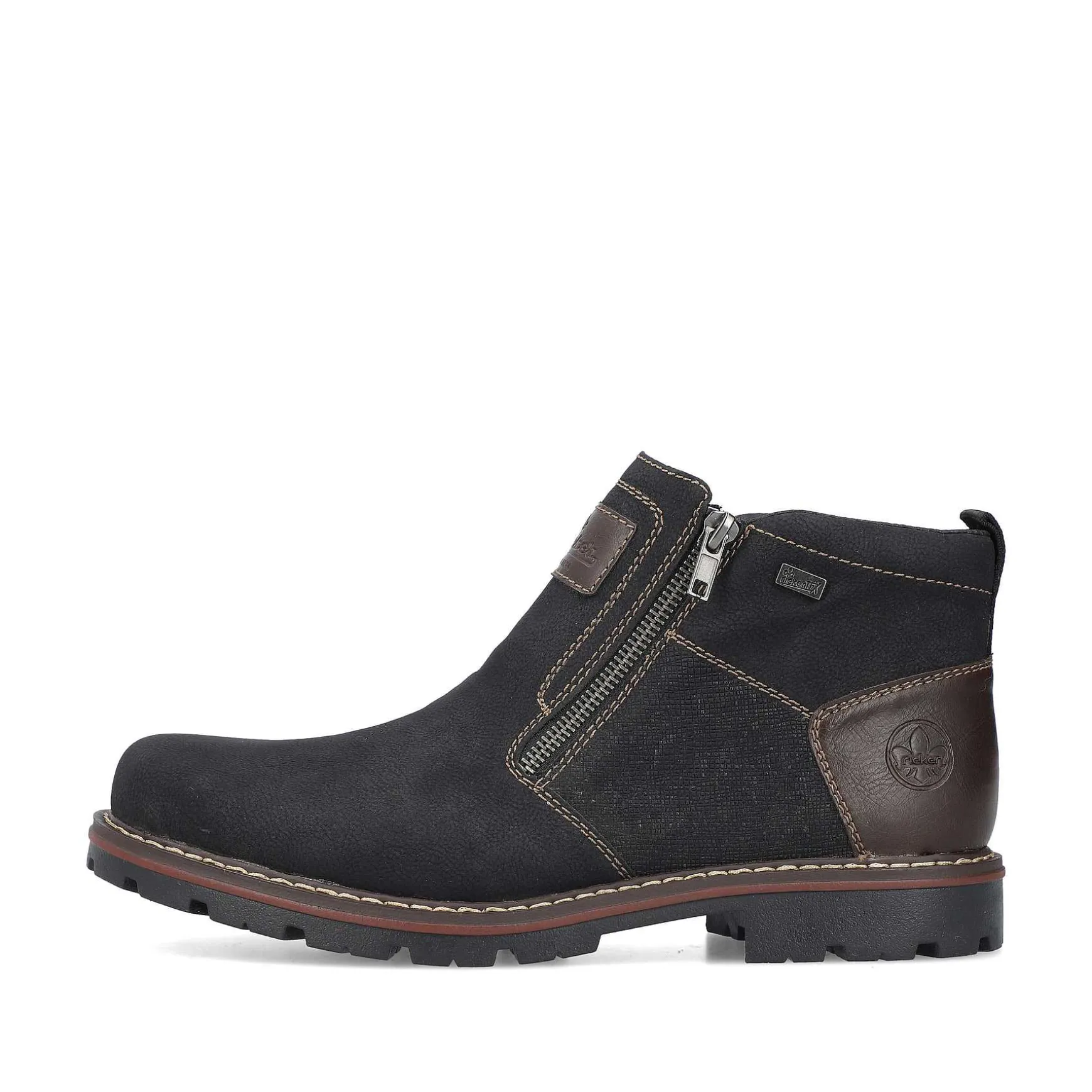 Rieker Men'S Short Boots Graphite Black