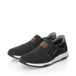 Rieker Men'S Slippers Asphalt Black