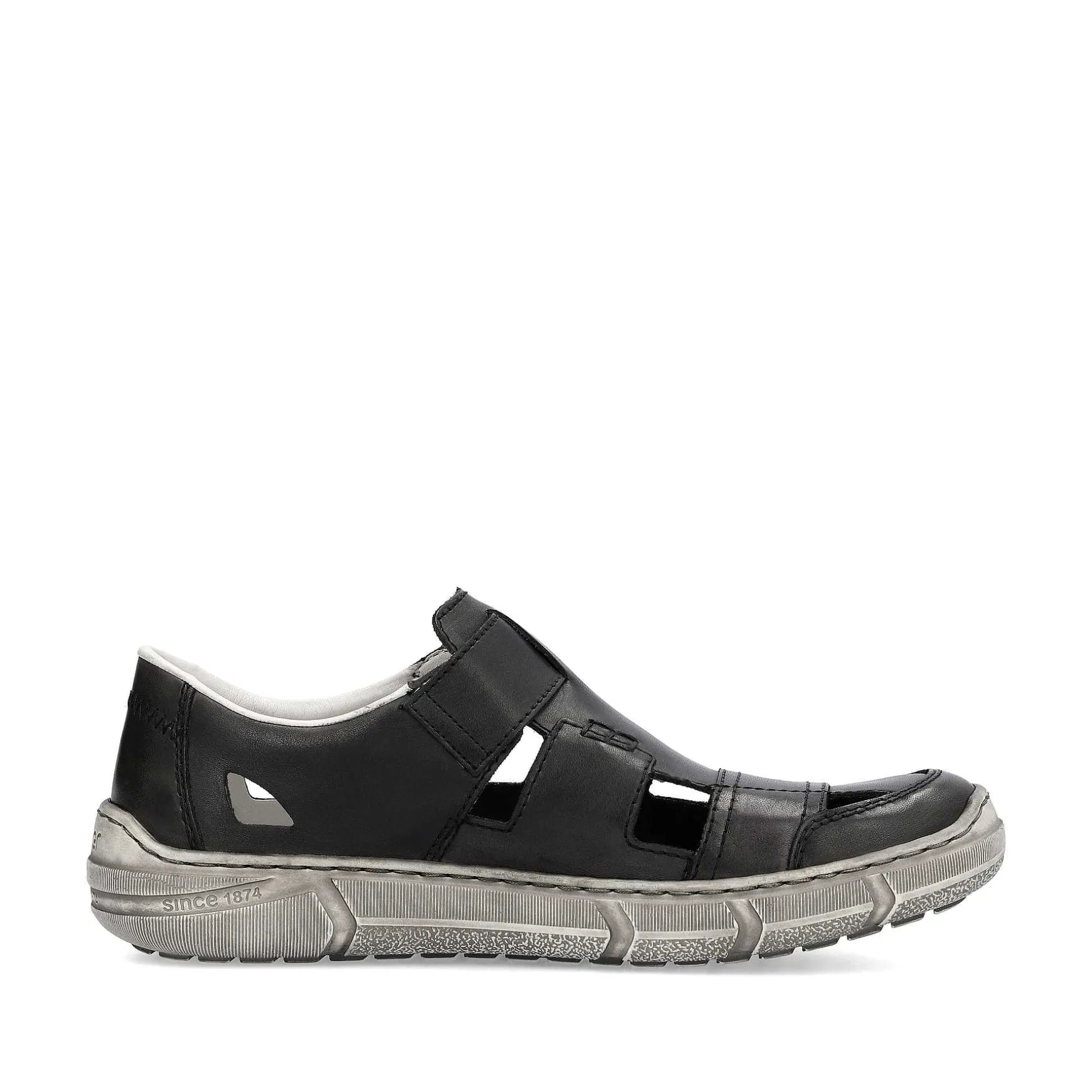 Rieker Men'S Slippers Asphalt Gray