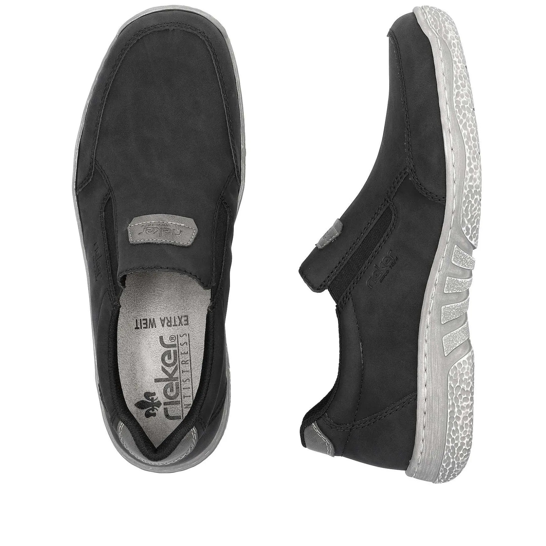 Rieker Men'S Slippers Asphalt Black