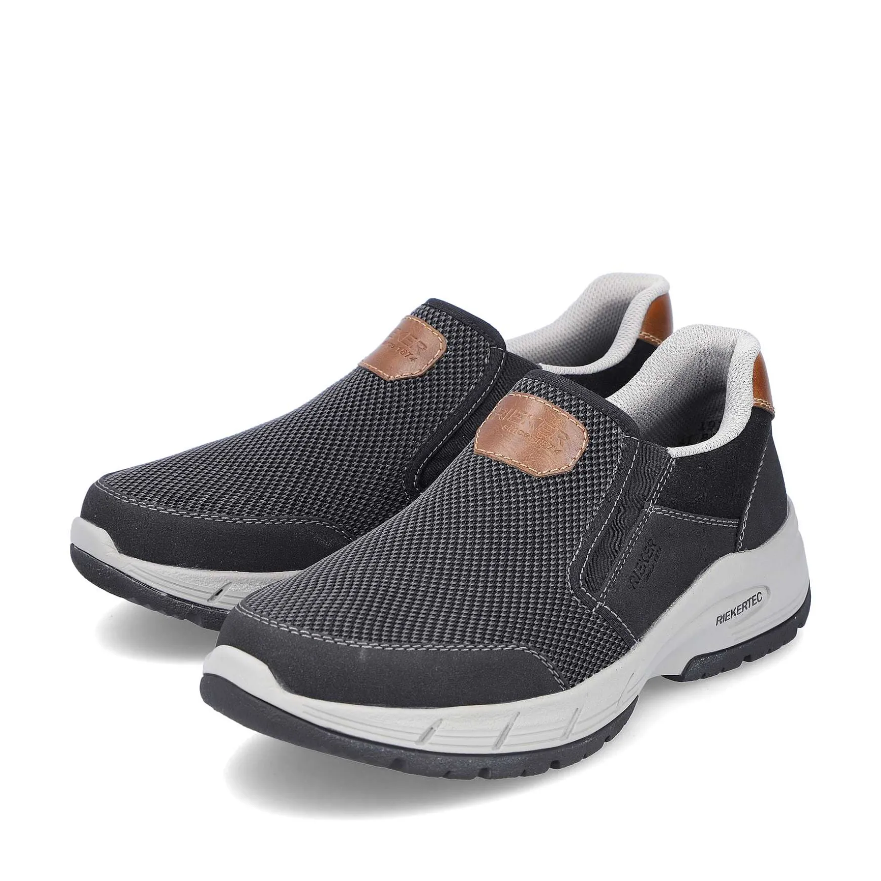Rieker Men'S Slippers Asphalt Gray