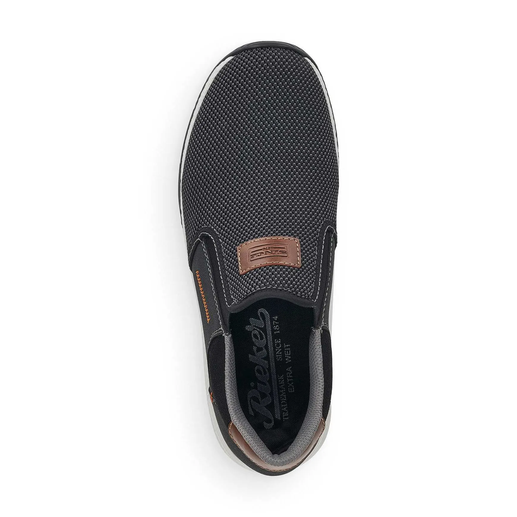 Rieker Men'S Slippers Asphalt Black