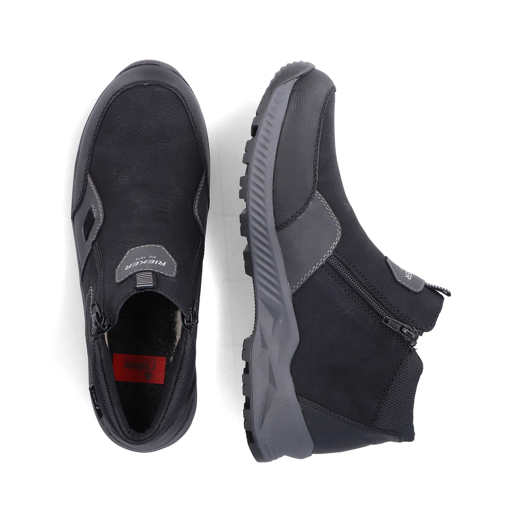 Rieker Men'S Slippers Asphalt Black