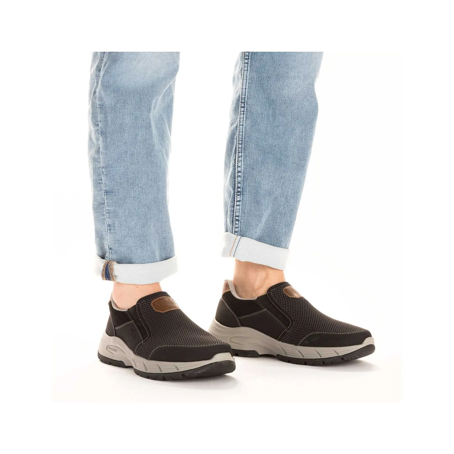 Rieker Men'S Slippers Asphalt Gray