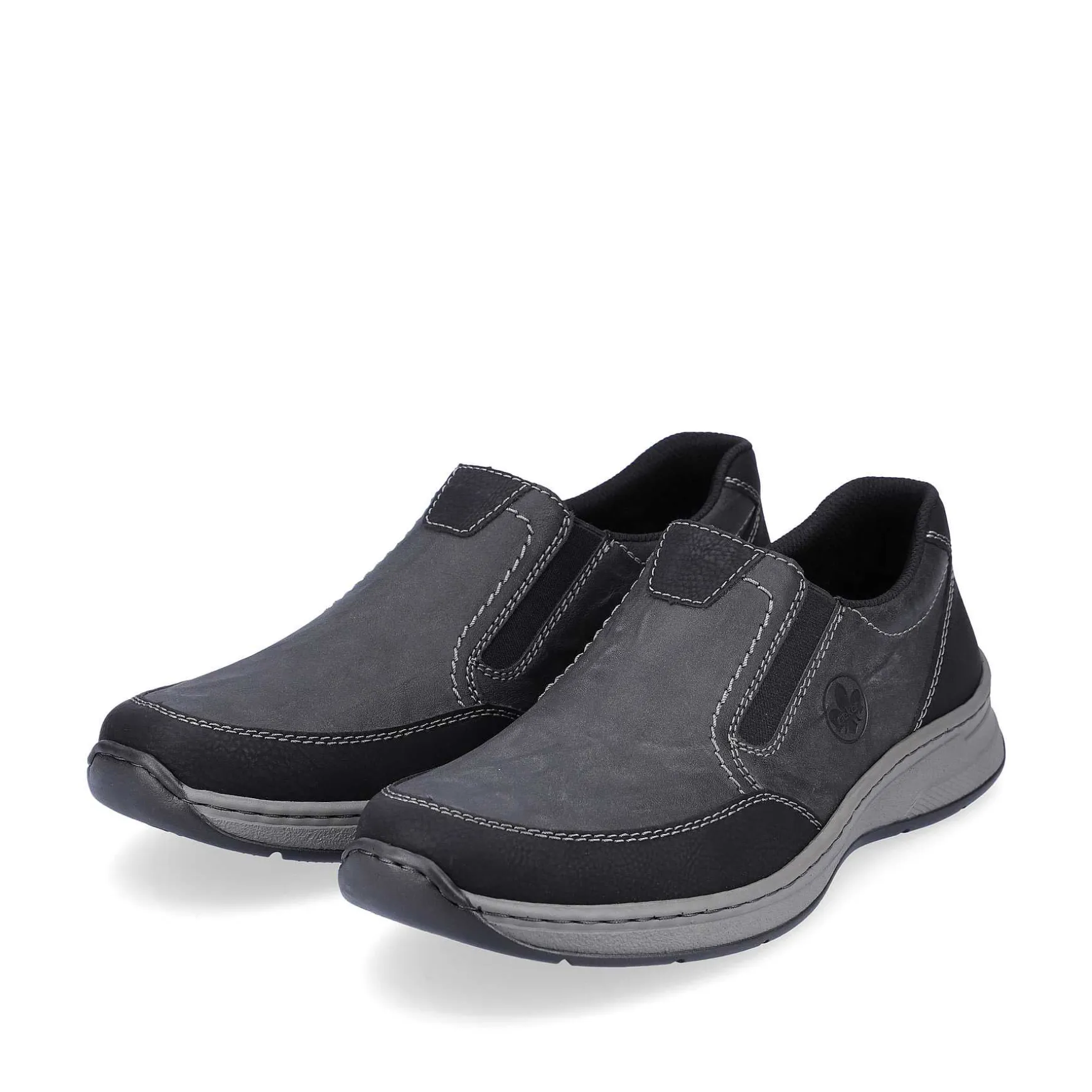 Rieker Men'S Slippers Asphalt Black