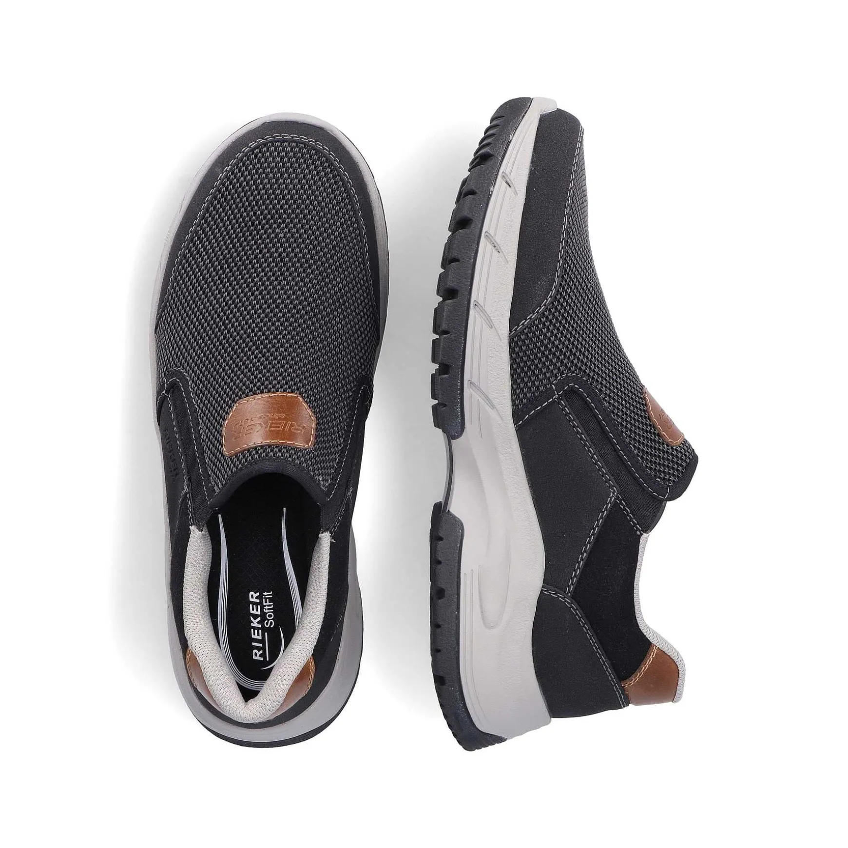 Rieker Men'S Slippers Asphalt Gray