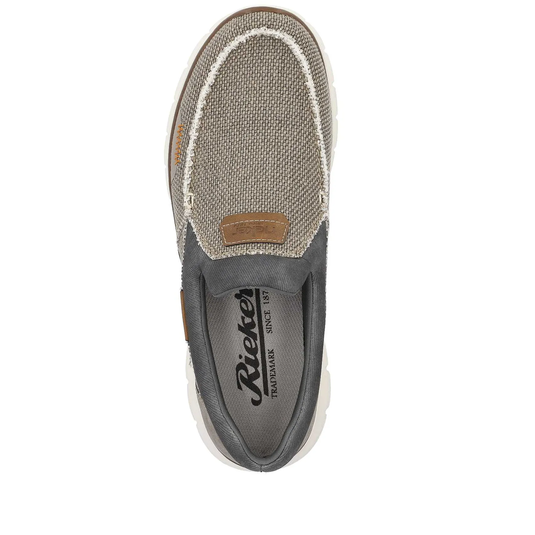 Rieker Men'S Slippers Beige-Gray