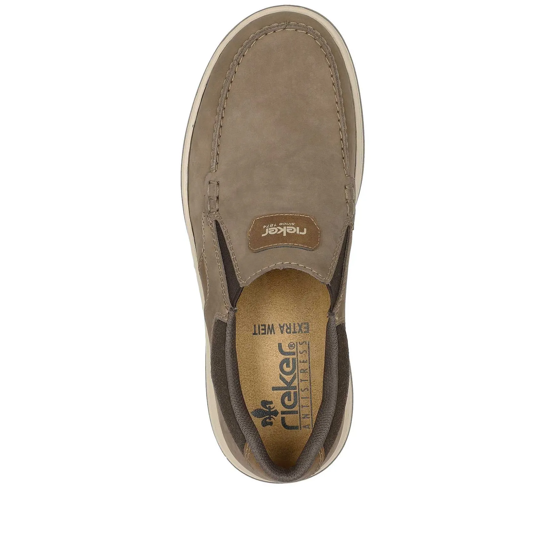 Rieker Men'S Slippers Brown-Beige