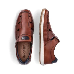 Rieker Men'S Slippers Chestnut Brown