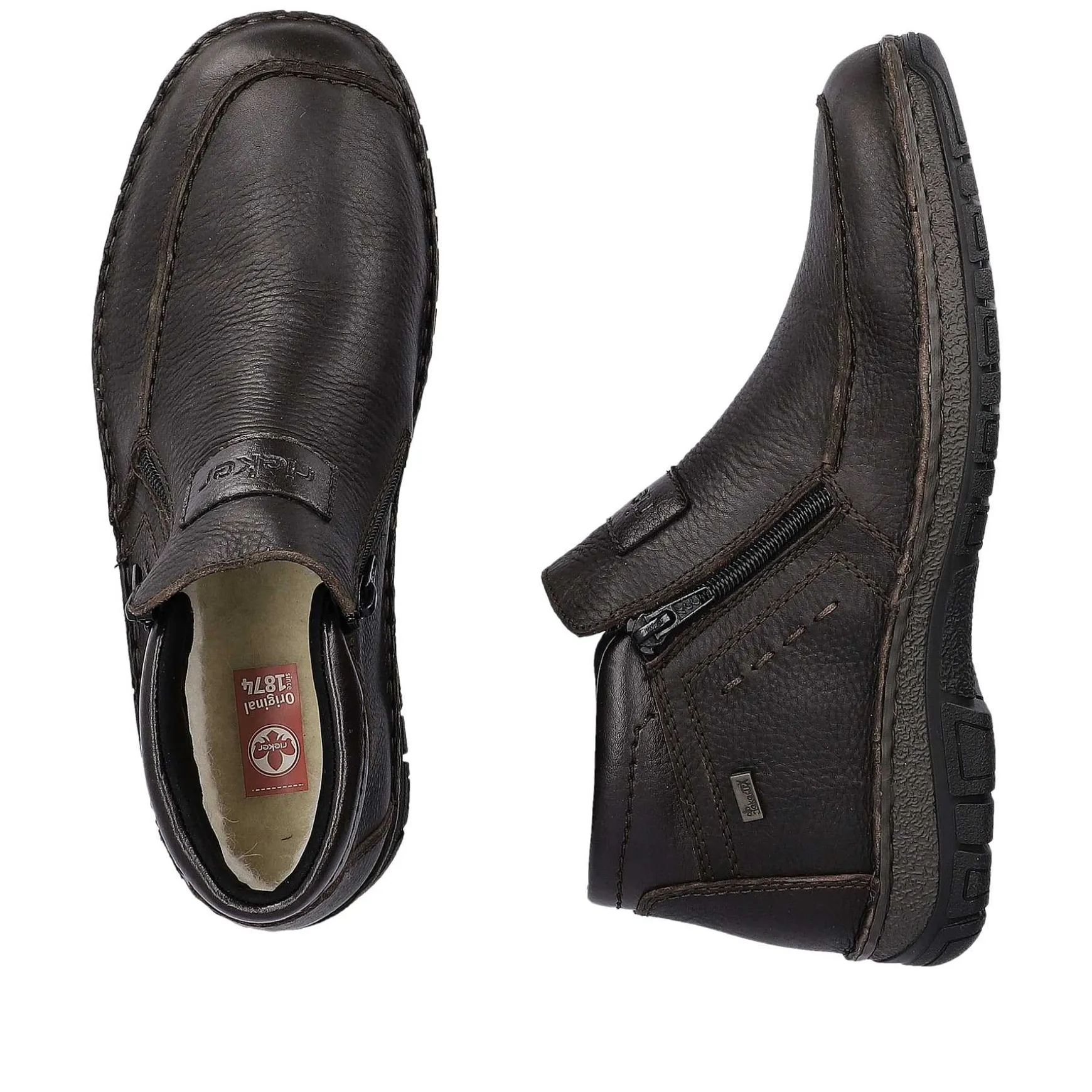 Rieker Men'S Slippers Dark Brown