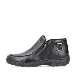 Rieker Men'S Slippers Glossy Black