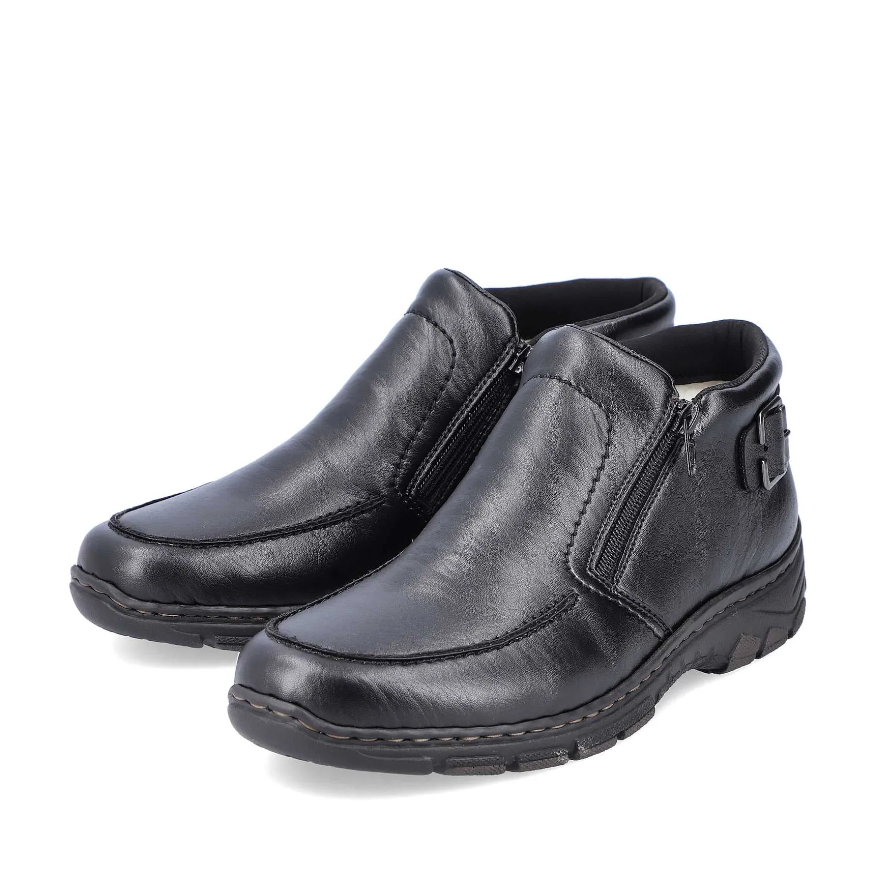 Rieker Men'S Slippers Glossy Black