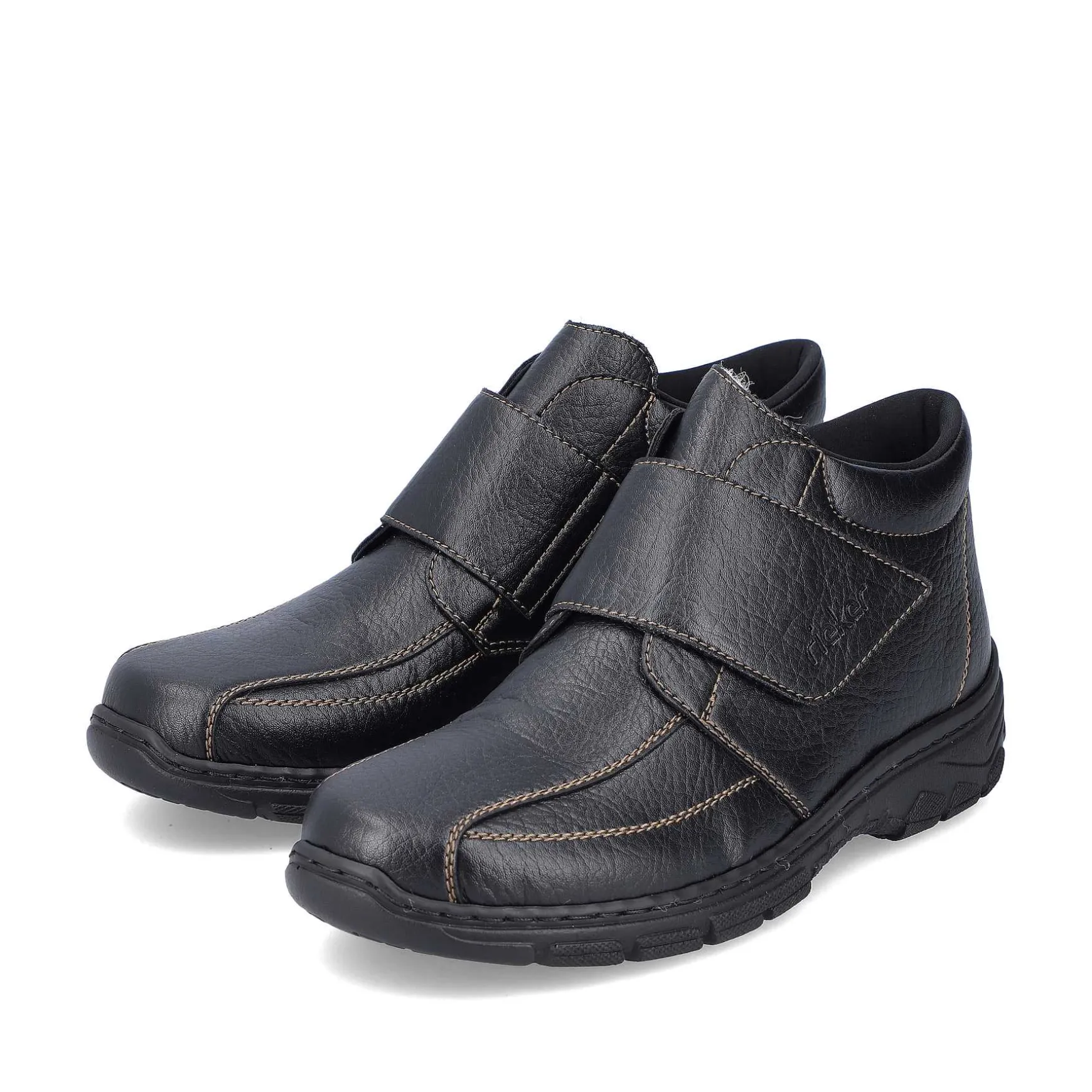 Rieker Men'S Slippers Glossy Black