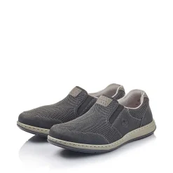 Rieker Men'S Slippers Graphite Black