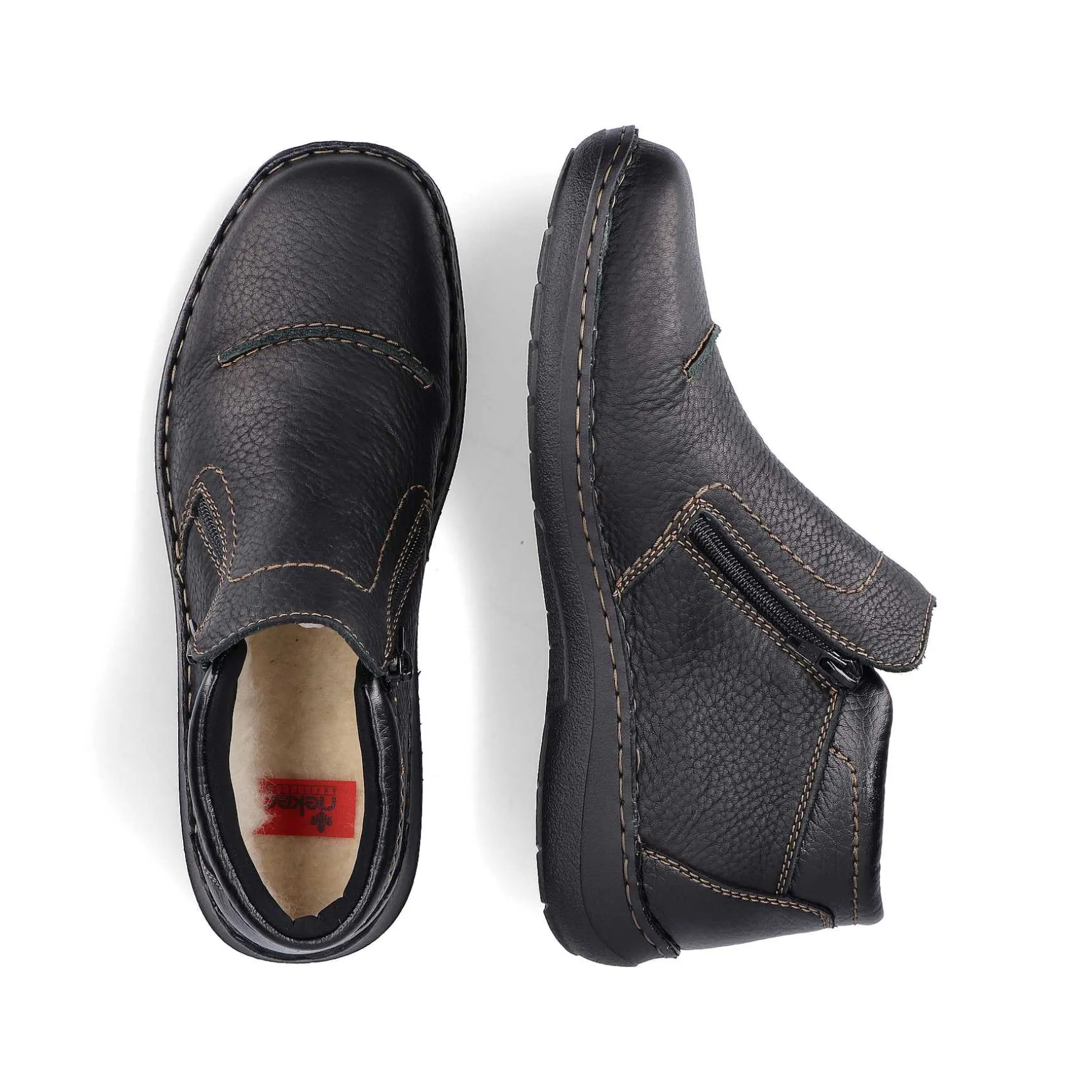 Rieker Men'S Slippers Graphite Black