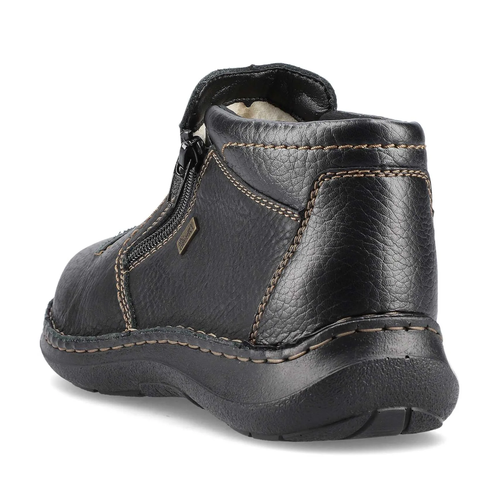 Rieker Men'S Slippers Graphite Black