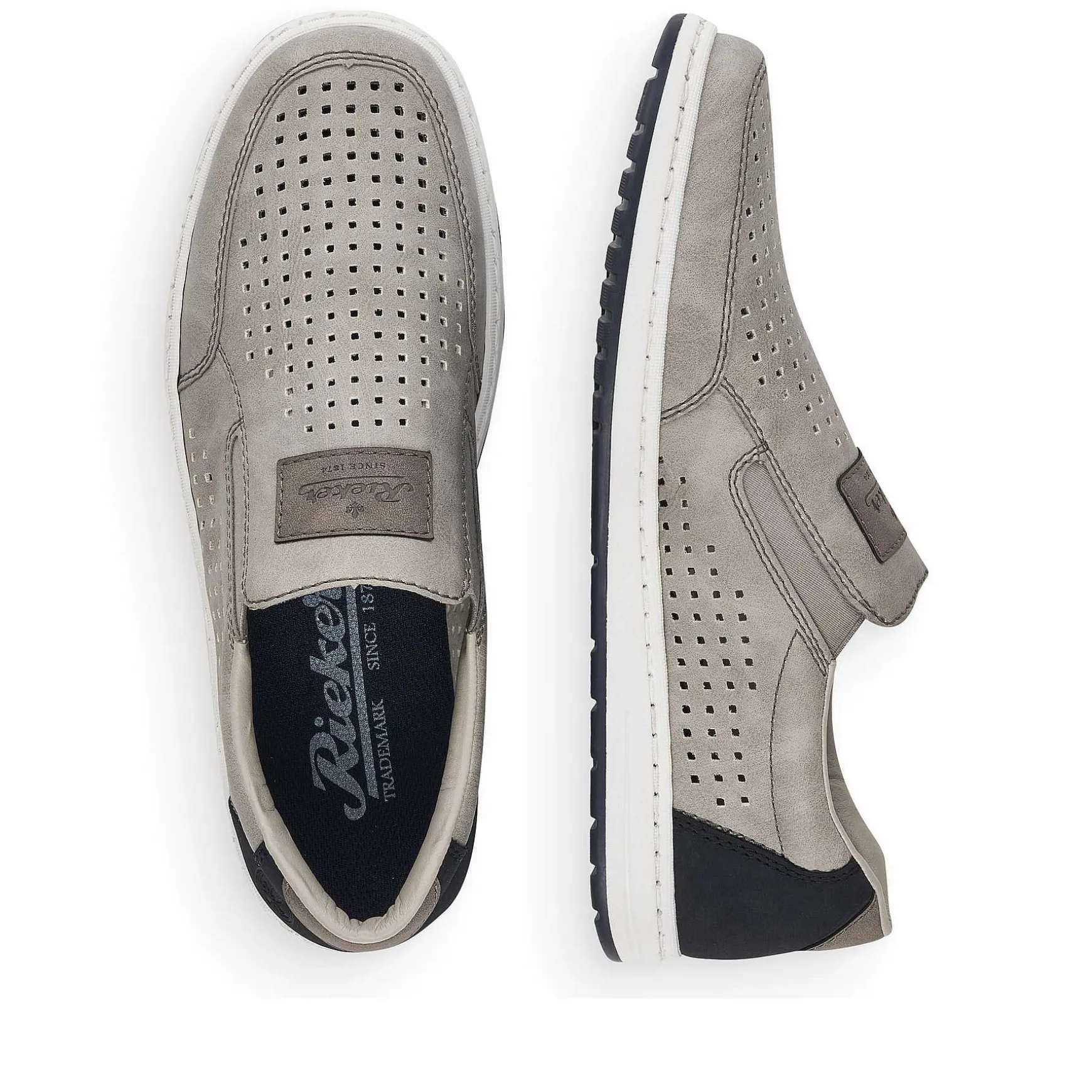 Rieker Men'S Slippers Moon Grey