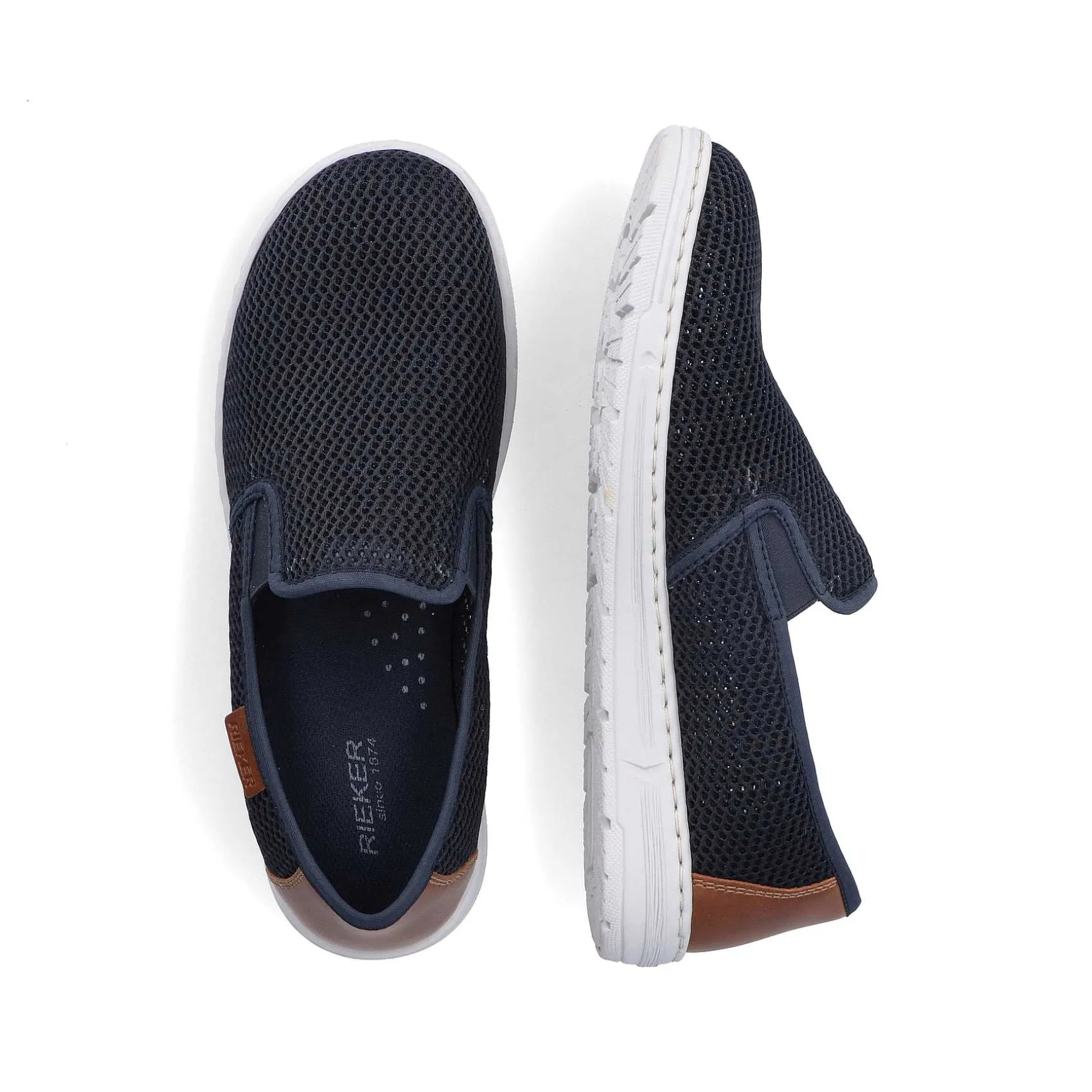 Rieker Men'S Slippers Navy Blue