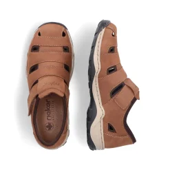 Rieker Men'S Slippers Wood Brown
