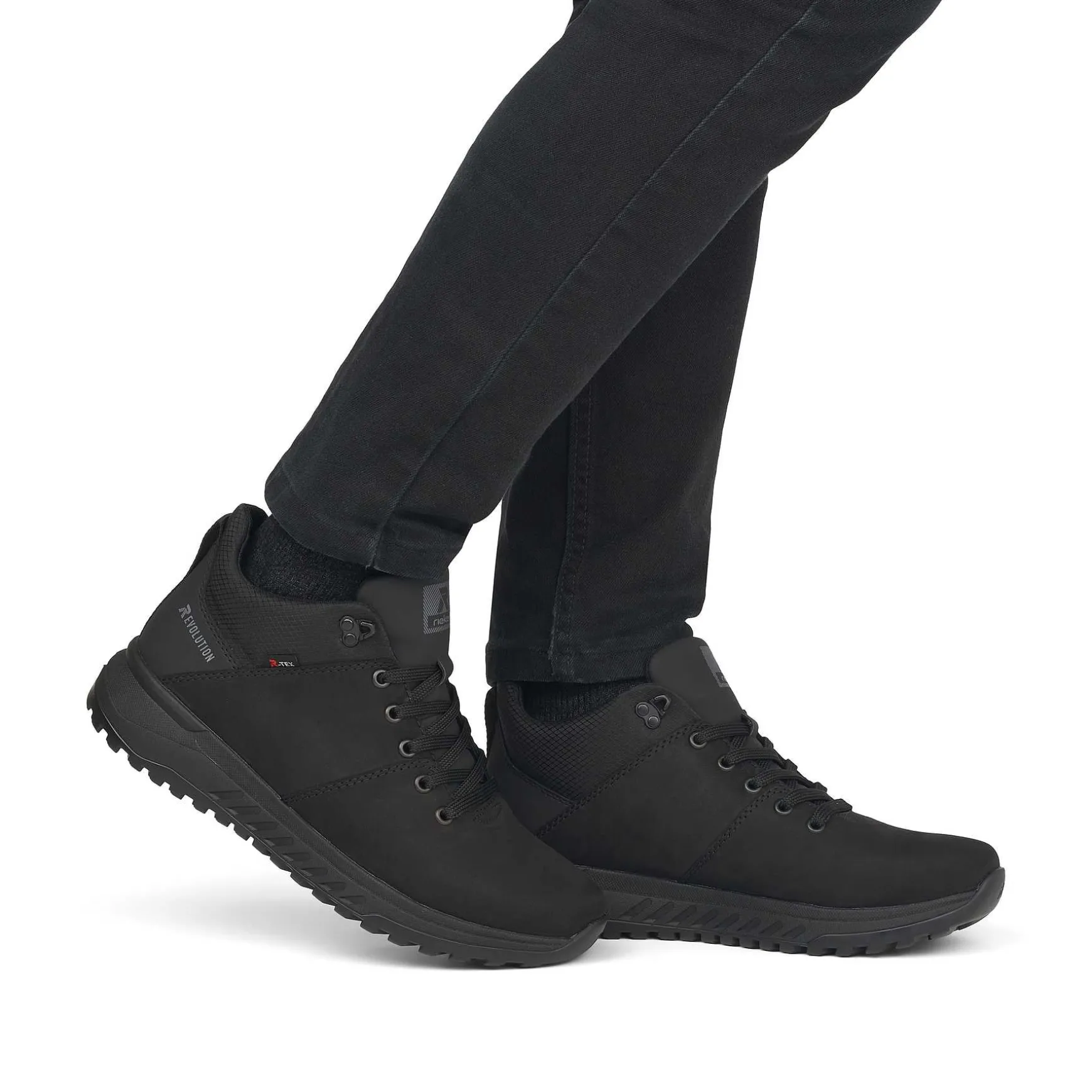 Rieker Men'S Sneaker High Deep Black