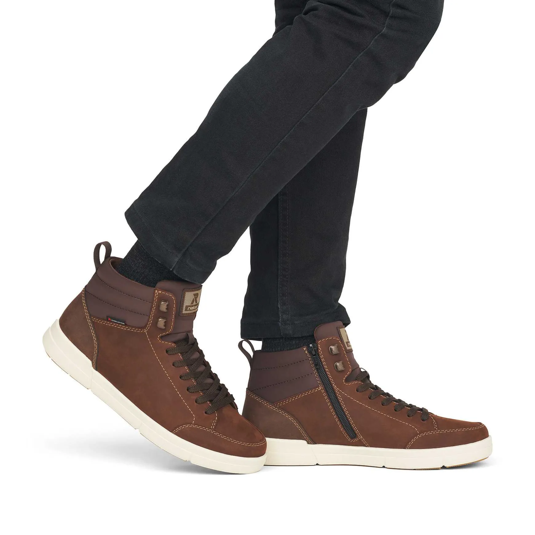 Rieker Men'S Sneaker High Wood Brown