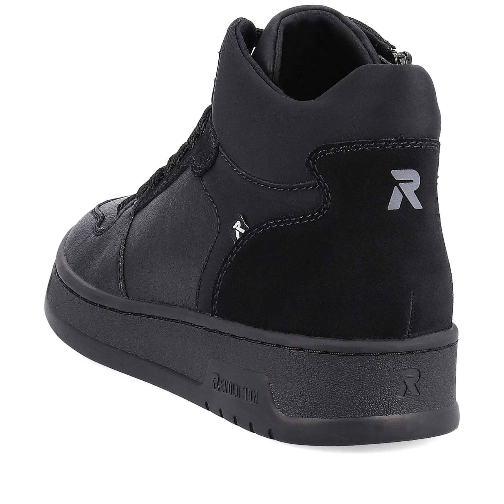Rieker Men'S Sneaker High Steel Black
