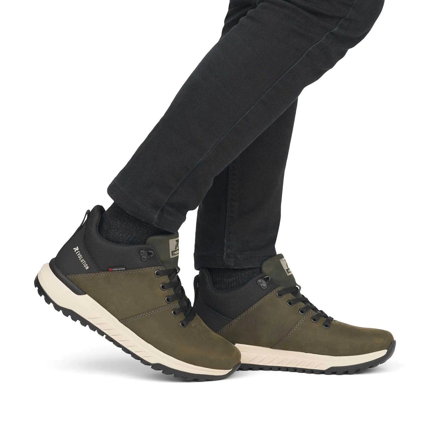 Rieker Men'S Sneaker High Forest Green