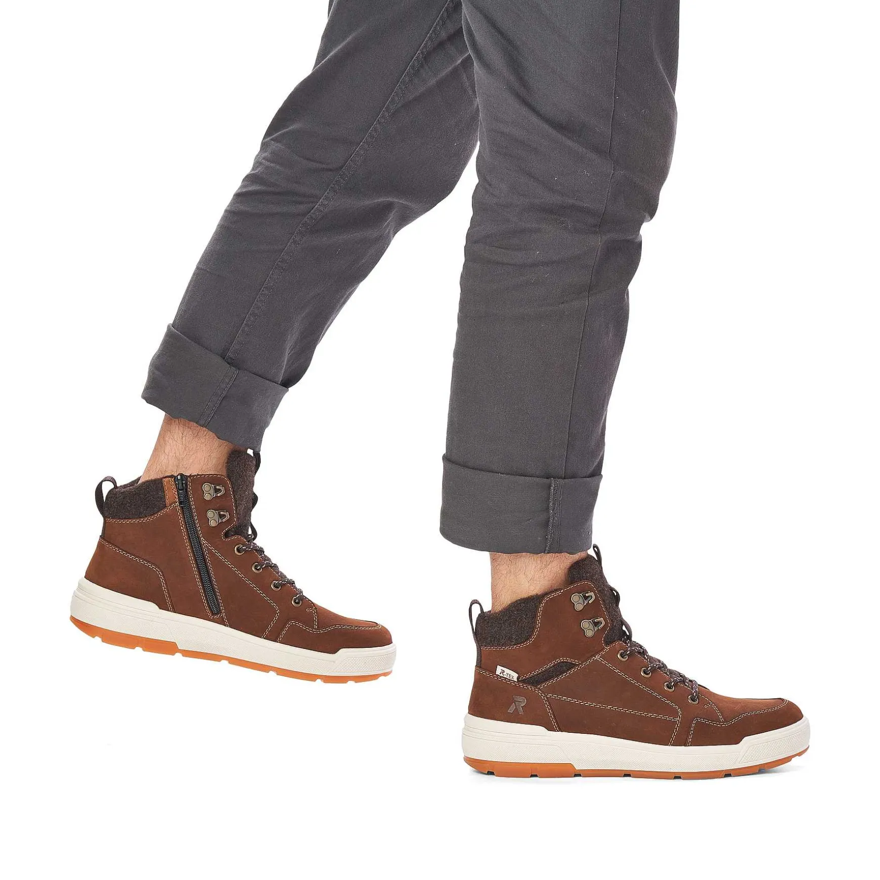 Rieker Men'S Sneaker High Nut Brown