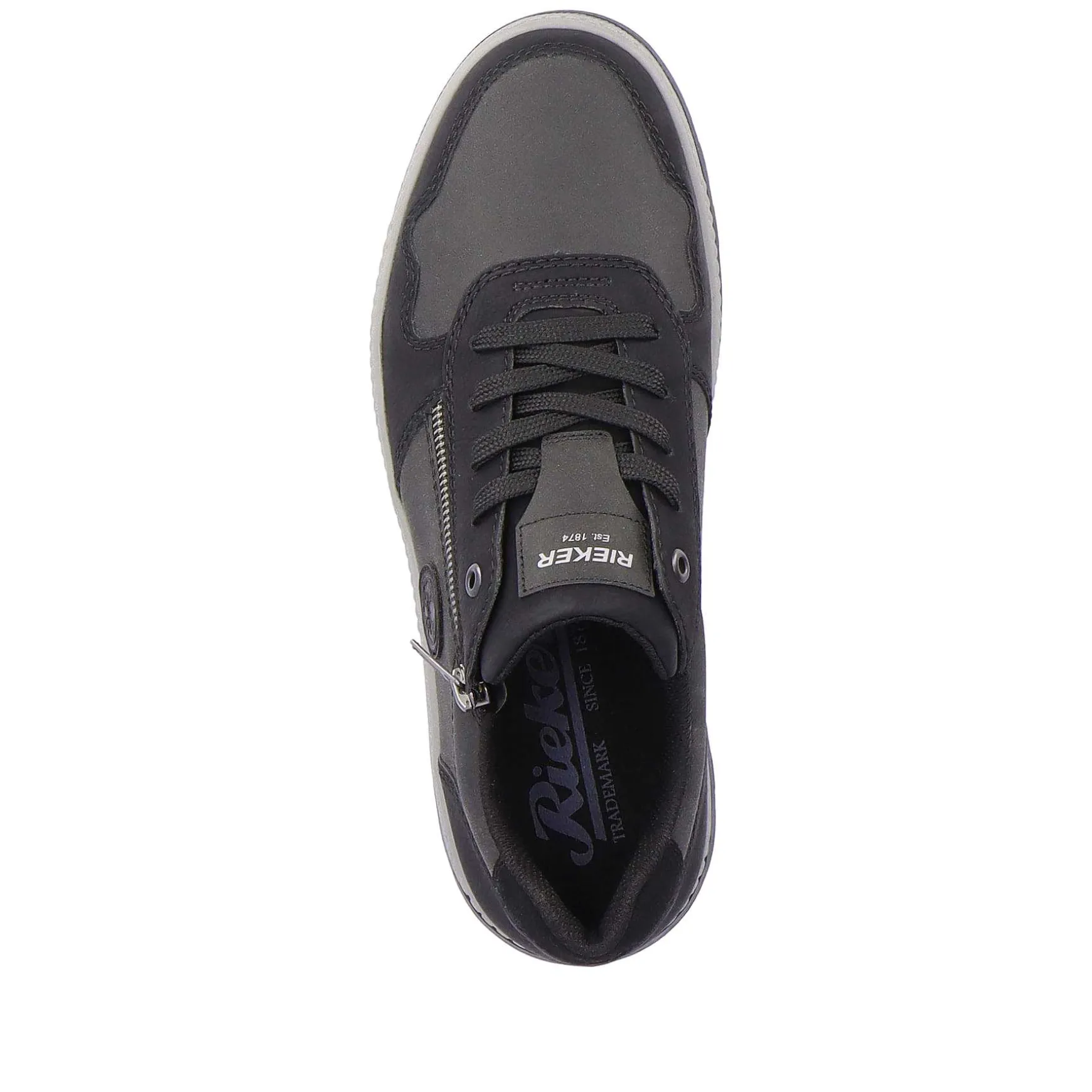 Rieker Men'S Sneaker Low Asphalt Black