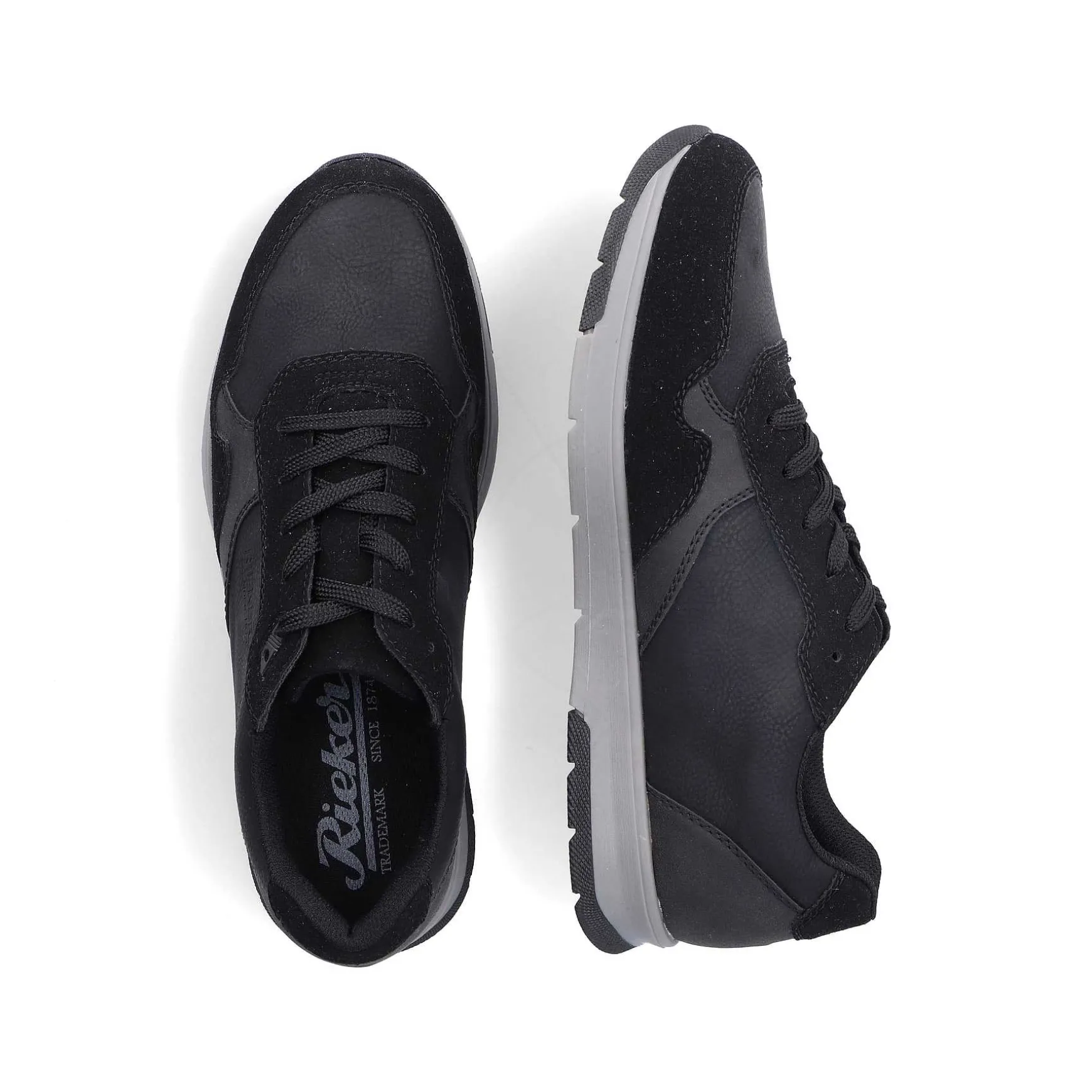 Rieker Men'S Sneaker Low Asphalt Black