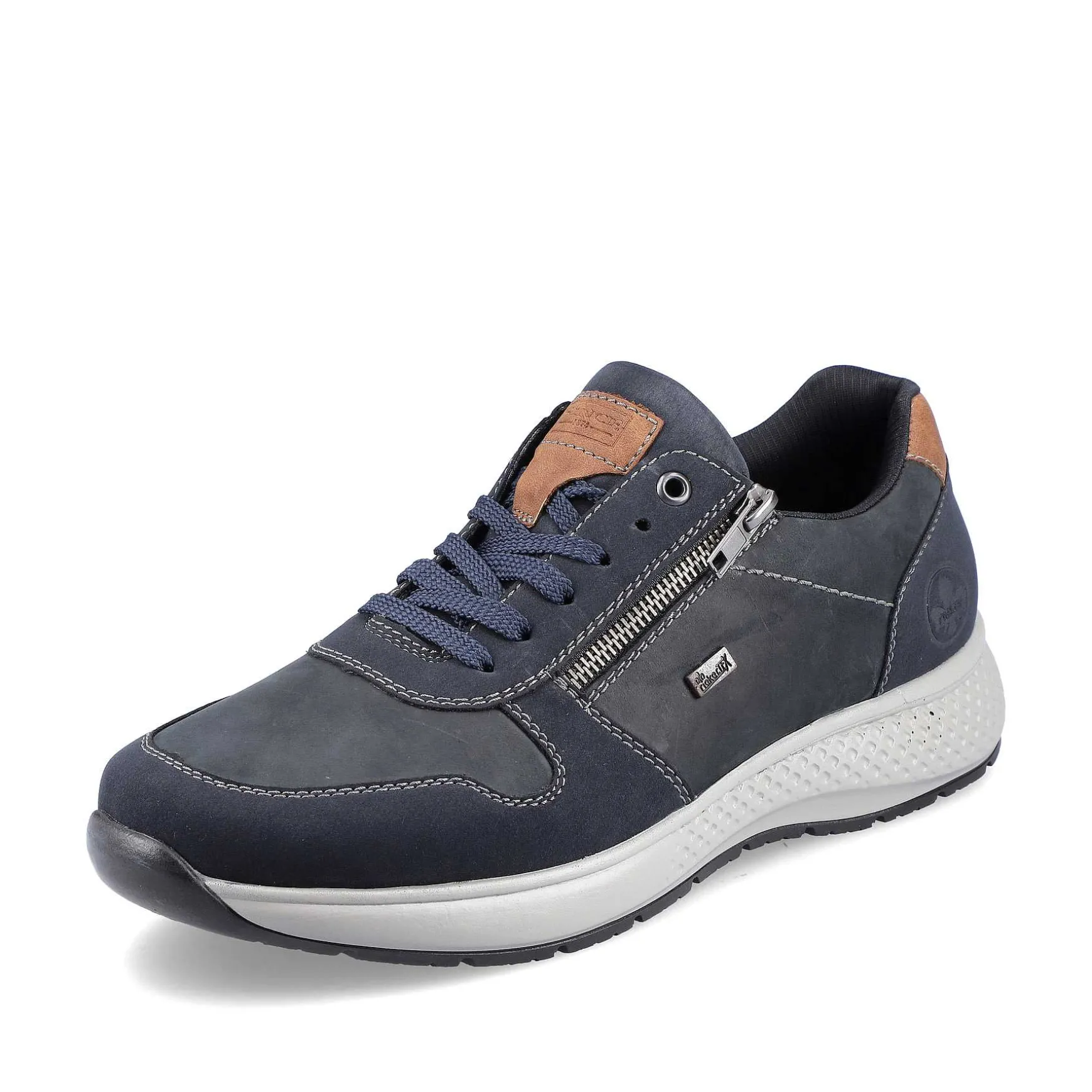 Rieker Men'S Sneaker Low Blue Gray