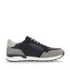Rieker Men'S Sneaker Low Dark-Blue Graphite-Grey