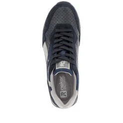 Rieker Men'S Sneaker Low Dark-Blue Dusty-Grey