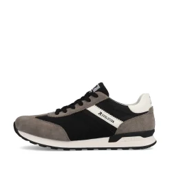 Rieker Men'S Sneaker Low Deep-Black Stone-Grey