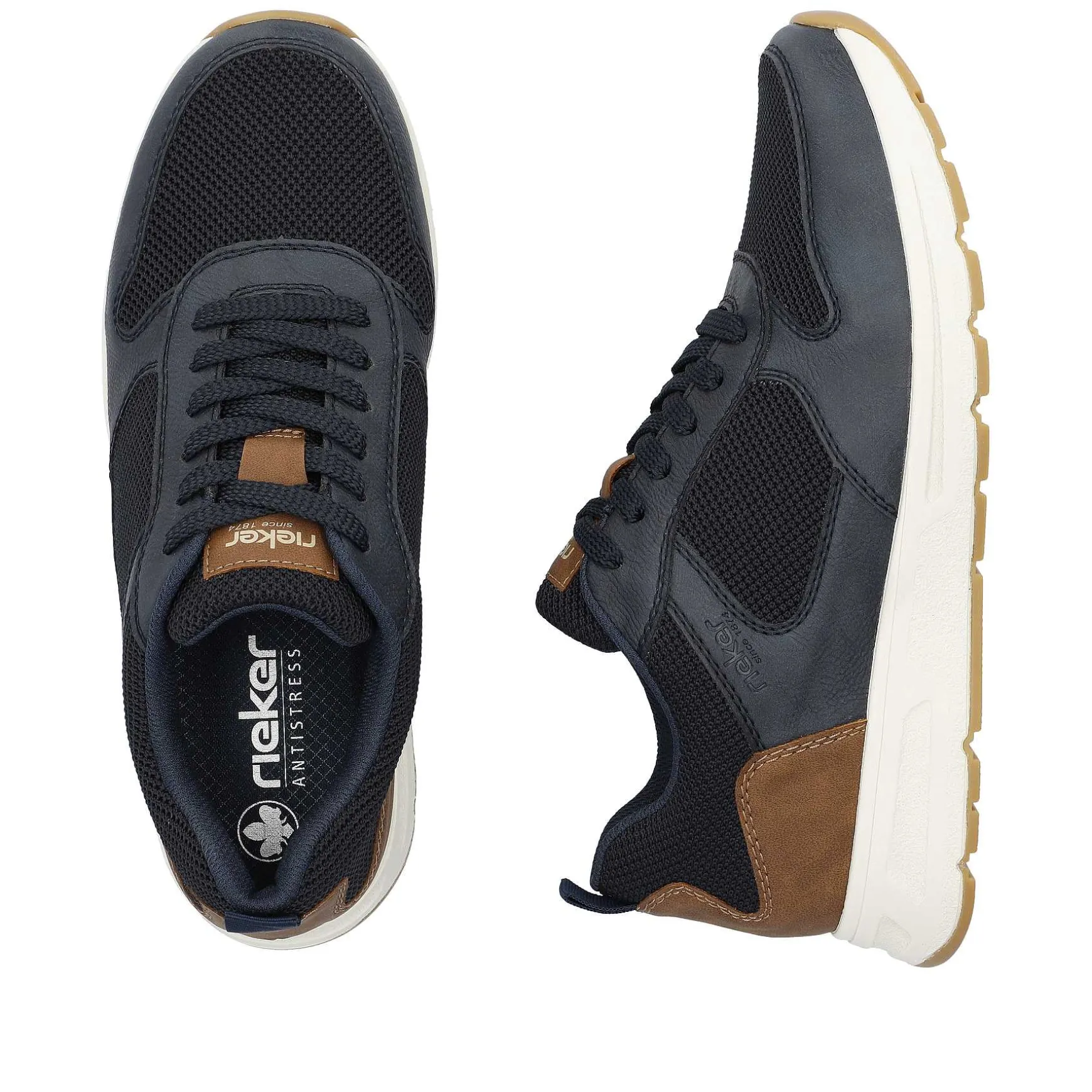 Rieker Men'S Sneaker Low Dark Blue