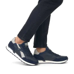 Rieker Men'S Sneaker Low Dark-Blue Dusty-Grey