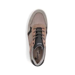 Rieker Men'S Sneaker Low Platinum Gray-Nut Brown