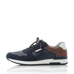 Rieker Men'S Sneaker Low Steel Blue