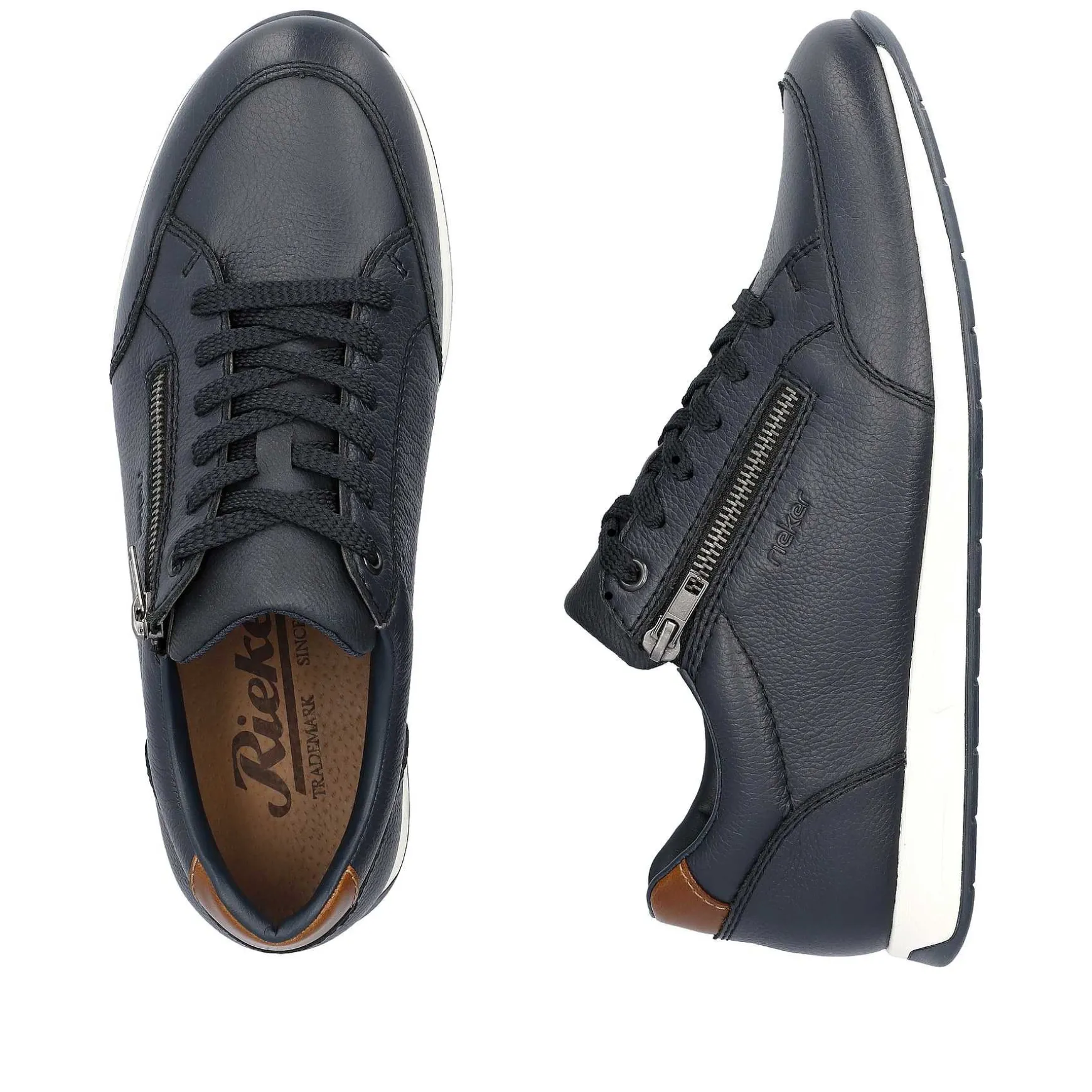 Rieker Men'S Sneaker Low Steel Blue
