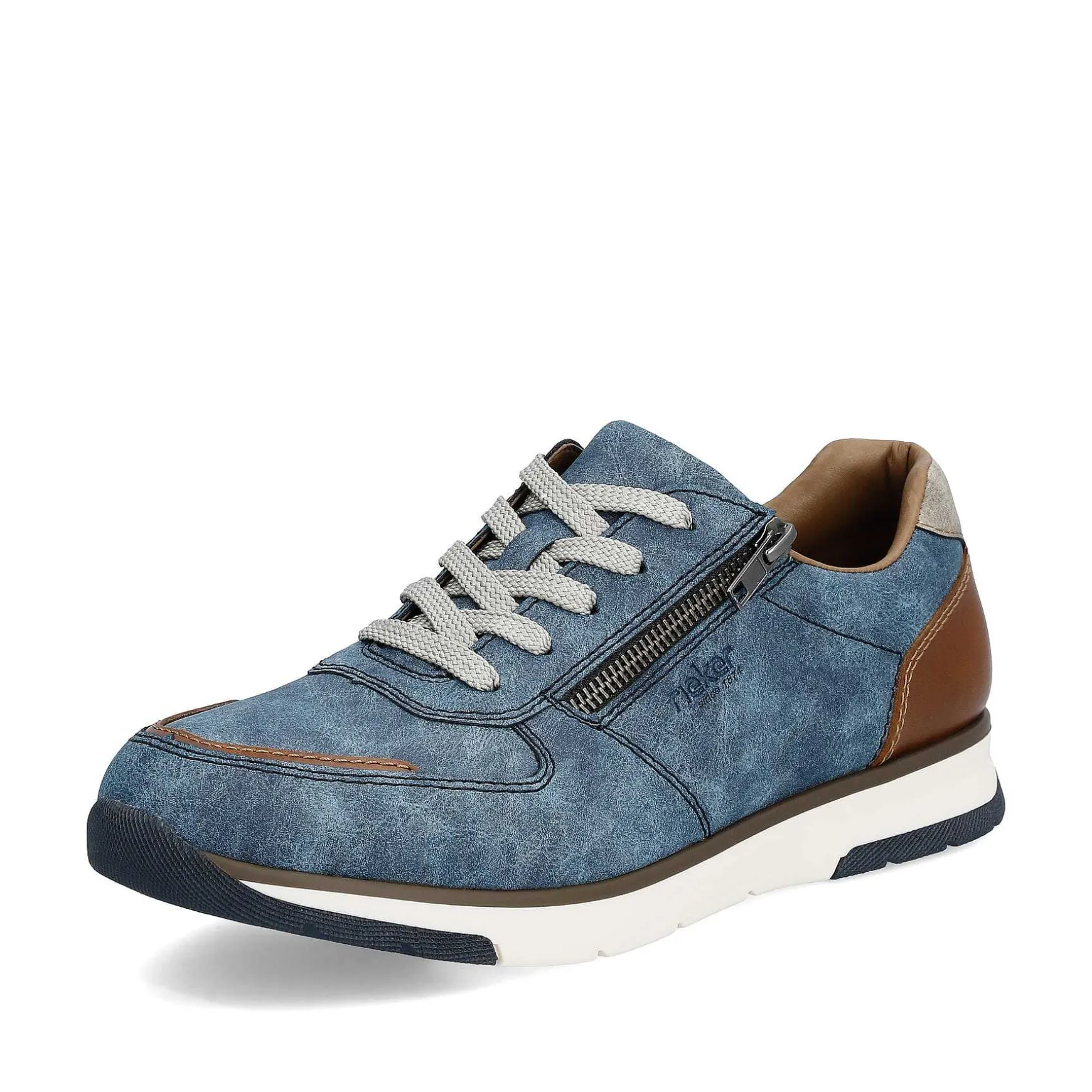 Rieker Men'S Sneaker Low Slate Blue