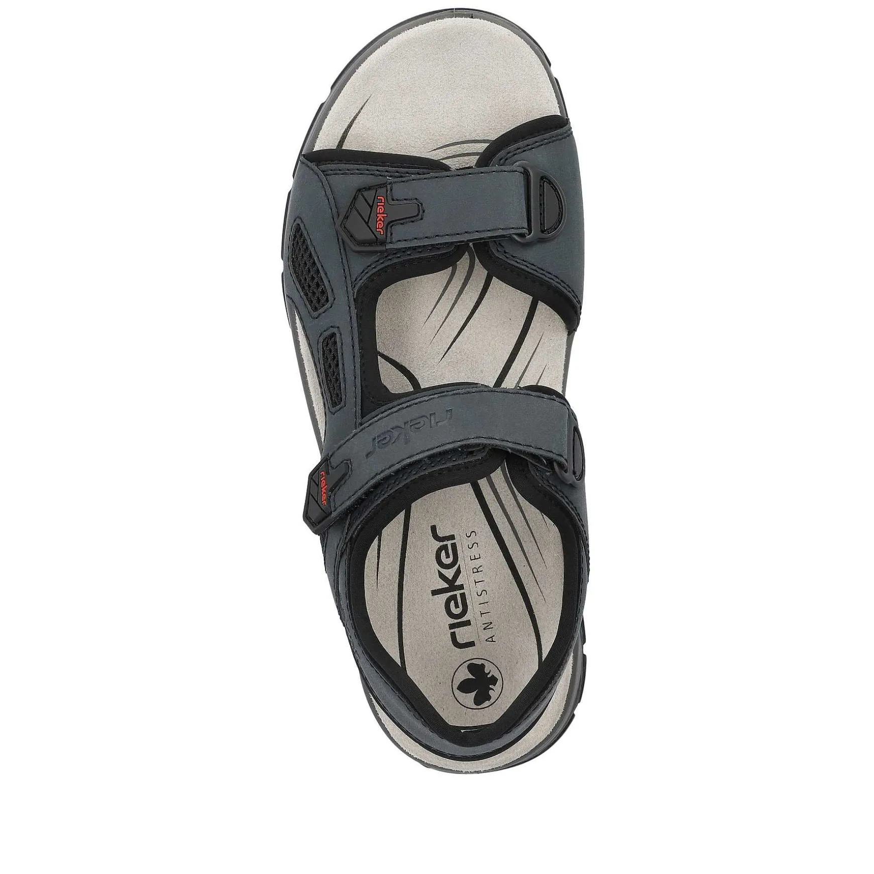 Rieker Men'S Trekking Sandals Slate Blue