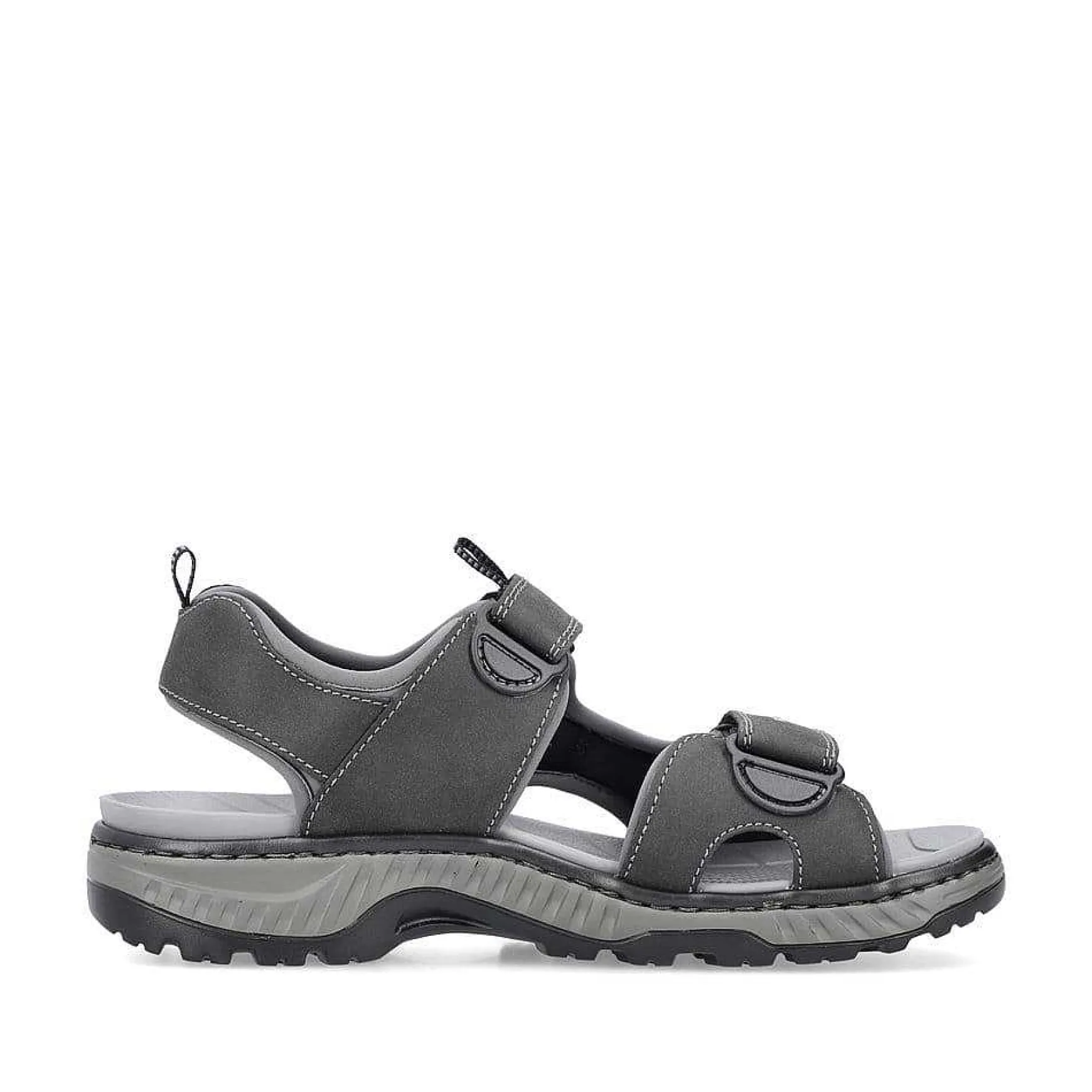 Rieker Men'S Trekking Sandals Moon Grey